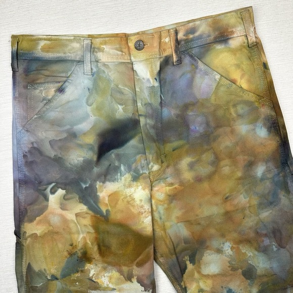 1 of 1 Stan Ray Riverside Tool & Dye Painter Carpenter Pants Women 33x27.5 Multi - Picture 6 of 12